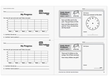 Daily Word Problems Workbook - Gr. 2 - US 3226