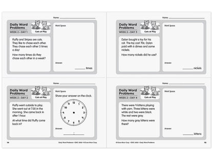 Daily Word Problems Workbook - Gr. 2 - US 3226