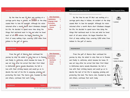 Daily Paragraph Editing Workbook - Gr. 5 - US 2495