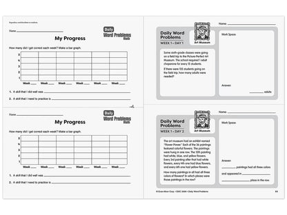 Daily Word Problems Workbook - Gr. 6 - US 6503
