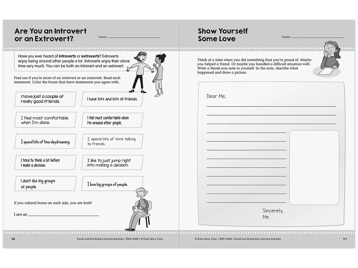 Social and Emotional Learning Activity Workbook - Gr. 5-6 - US 7356