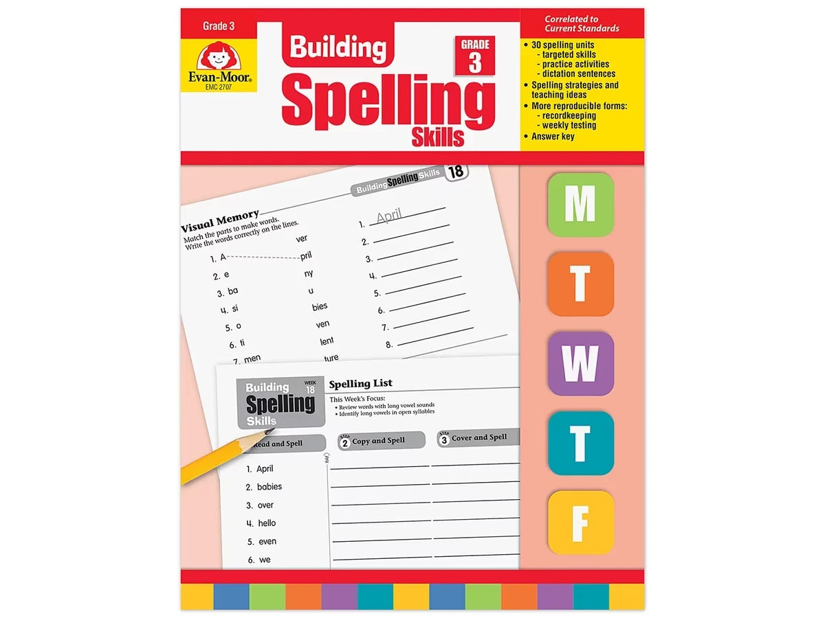 Building Spelling Skills Workbook - Gr. 3 - US 2718
