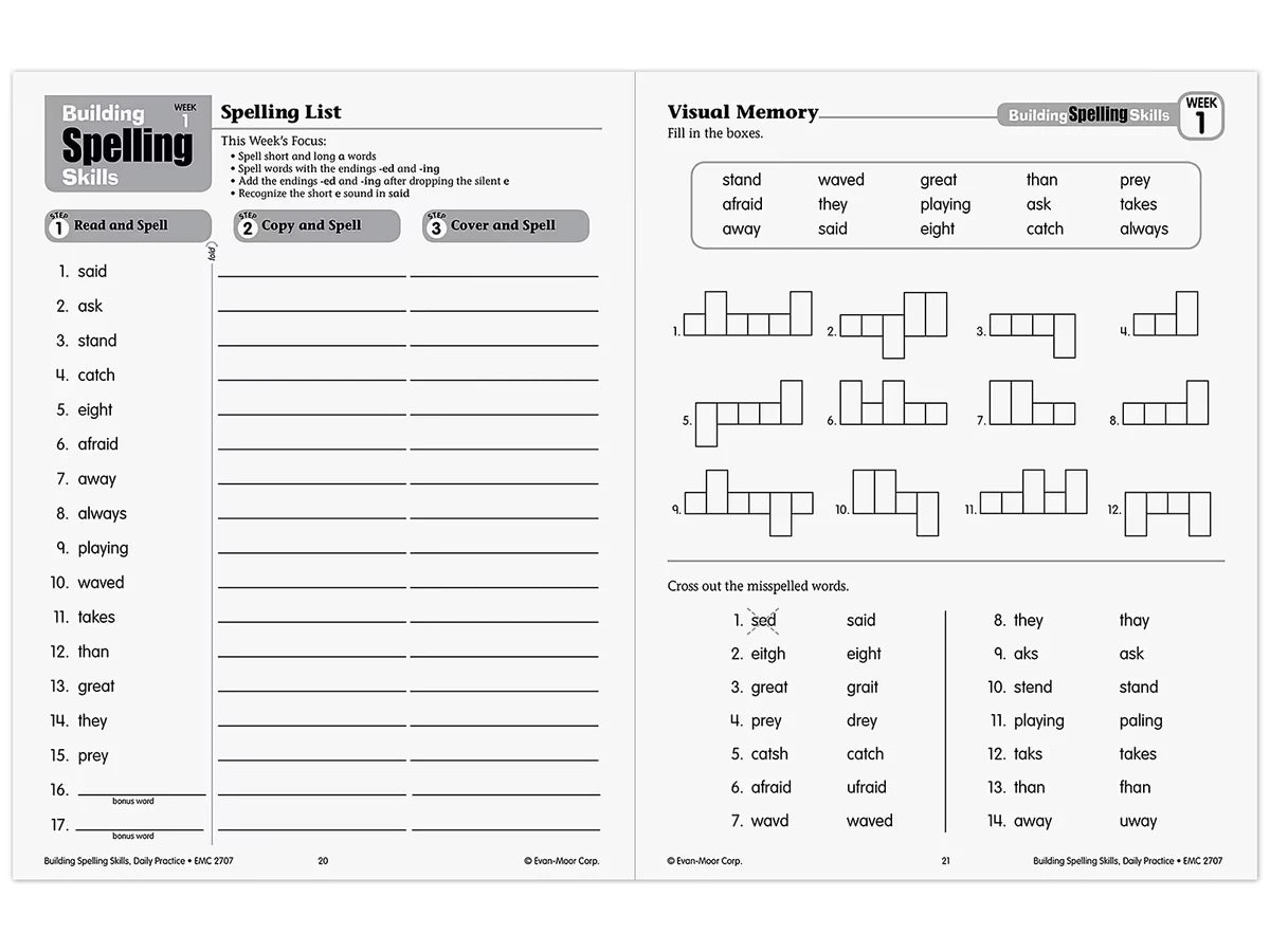 Building Spelling Skills Workbook - Gr. 3 - US 2718