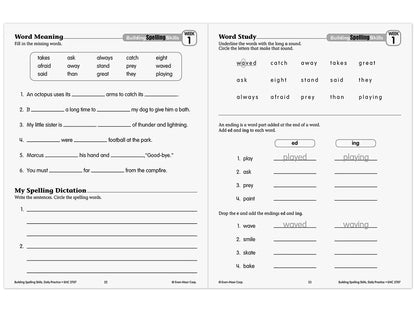 Building Spelling Skills Workbook - Gr. 3 - US 2718