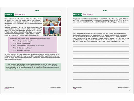 Spectrum® Writing Workbook - Gr. 6 - US 7367