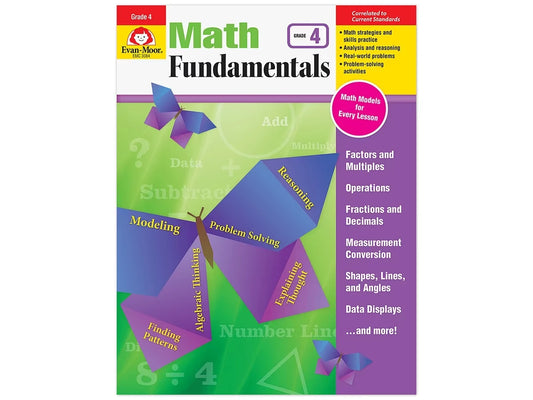 Math Fundamentals Workbook - Gr. 4 - US 3758