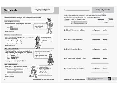 Math Fundamentals Workbook - Gr. 4 - US 3758
