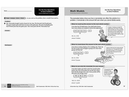Math Fundamentals Workbook - Gr. 4 - US 3758