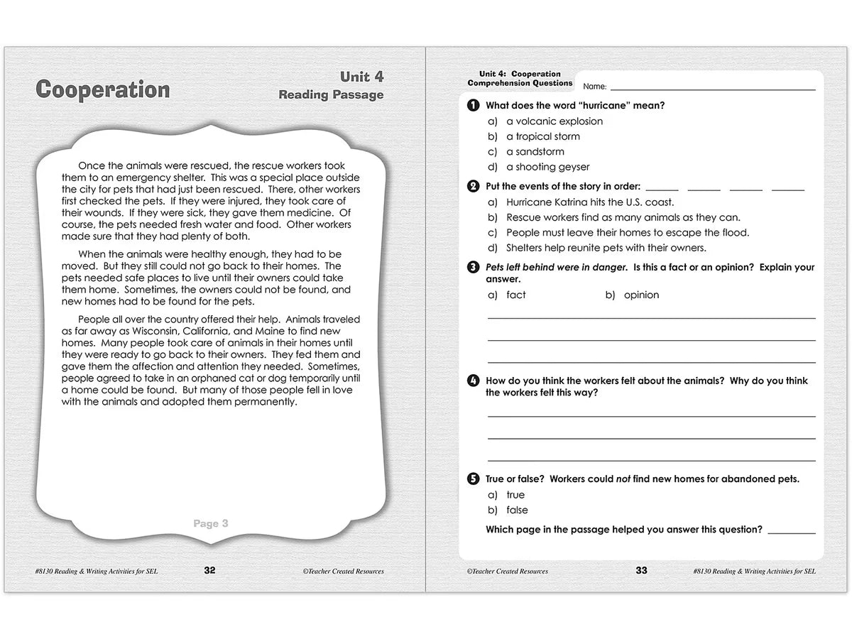 Social-Emotional Learning Workbook - Gr. 4-6 - US 6665