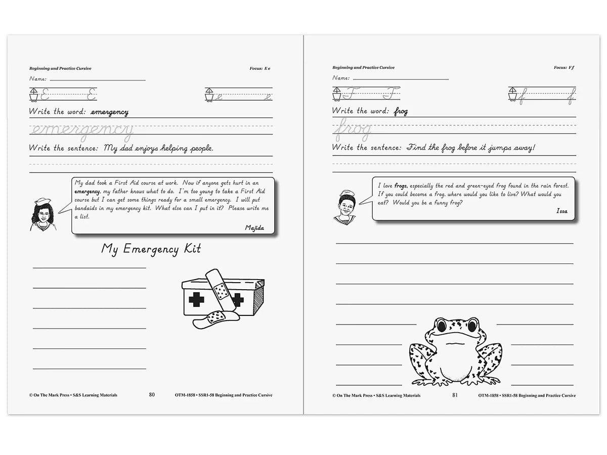 Beginning Cursive Workbook - US 2142
