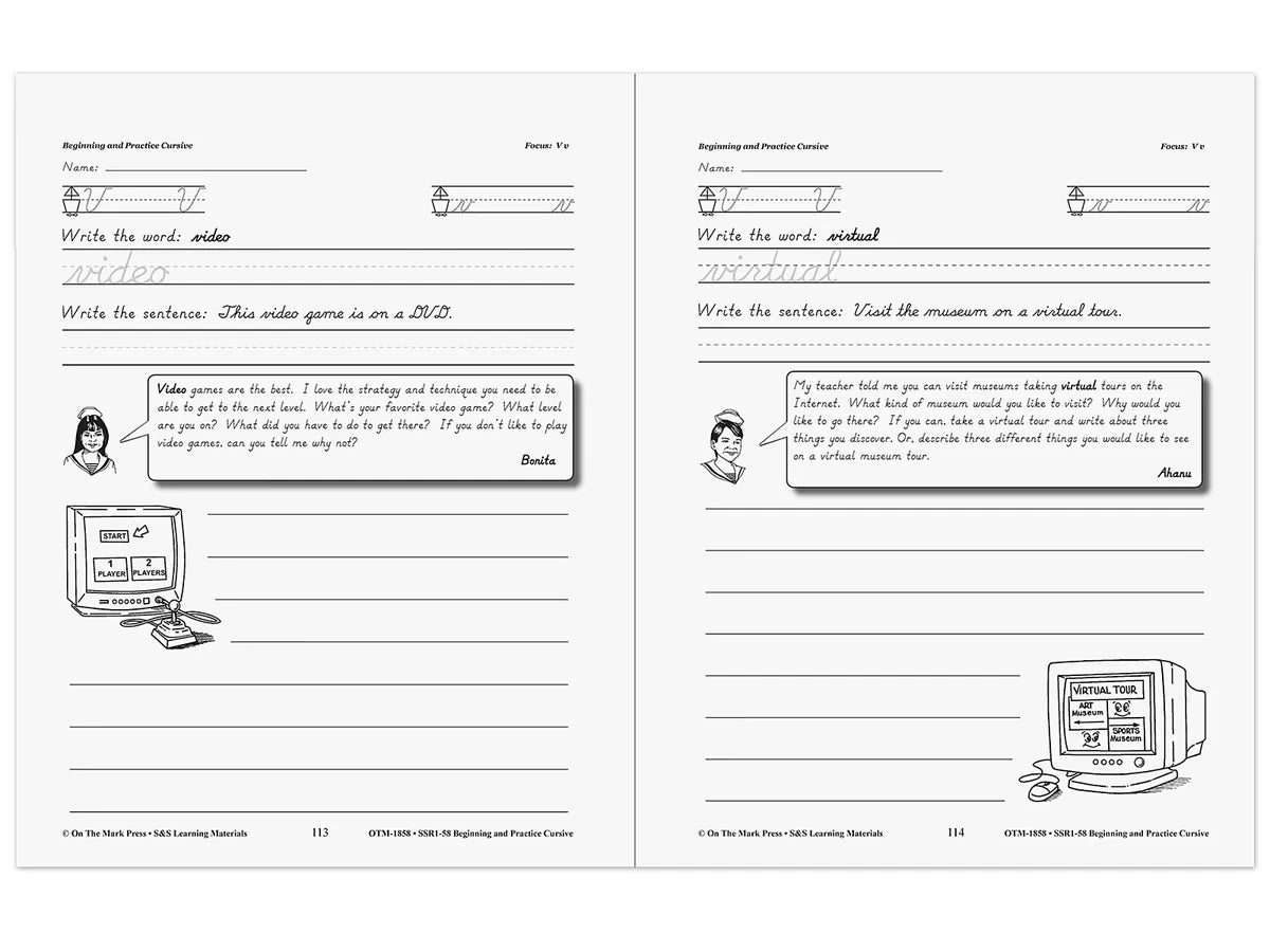 Beginning Cursive Workbook - US 2142