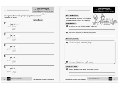 Math Fundamentals Workbook - Gr. 3 - US 2957