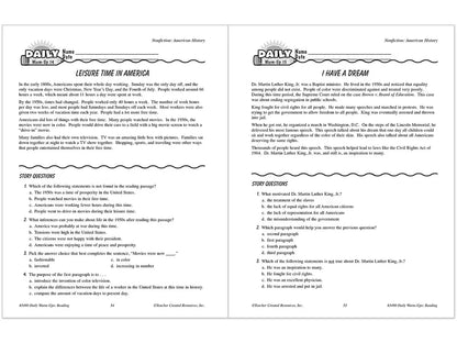 Reading Daily Warm-Ups Workbook - Gr. 4 - US 5823