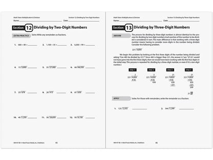 Multiplication & Division Workbook - US 1423