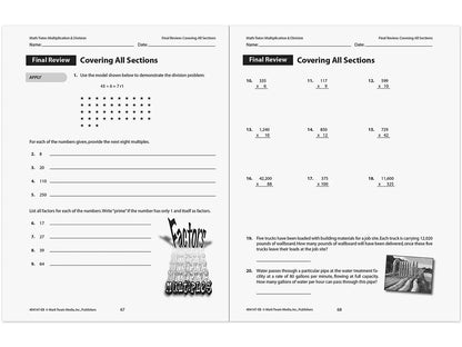 Multiplication & Division Workbook - US 1423