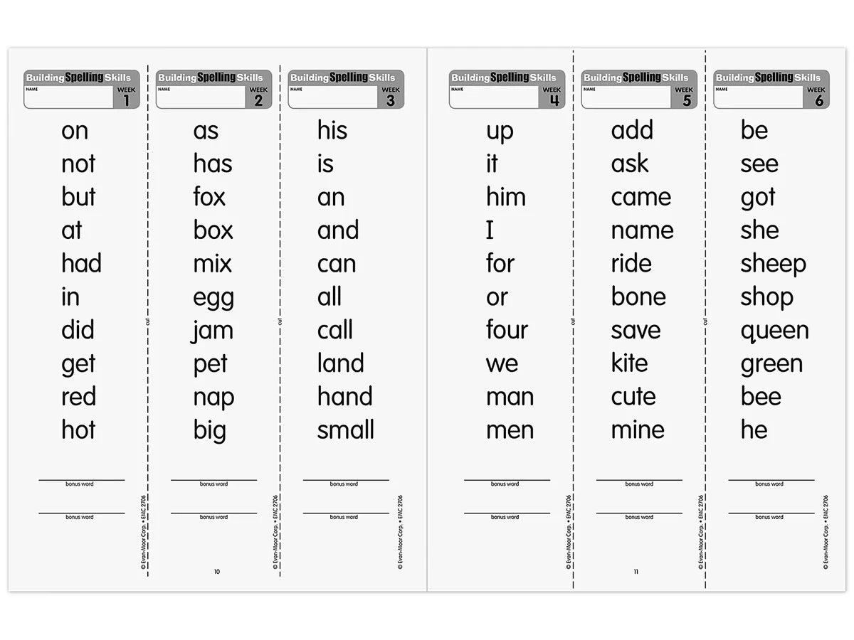 Building Spelling Skills Workbook - Gr. 2 - US 8850