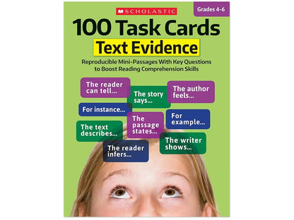Text Evidence 100 Task Cards Workbook - US 6923