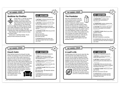 Text Evidence 100 Task Cards Workbook - US 6923