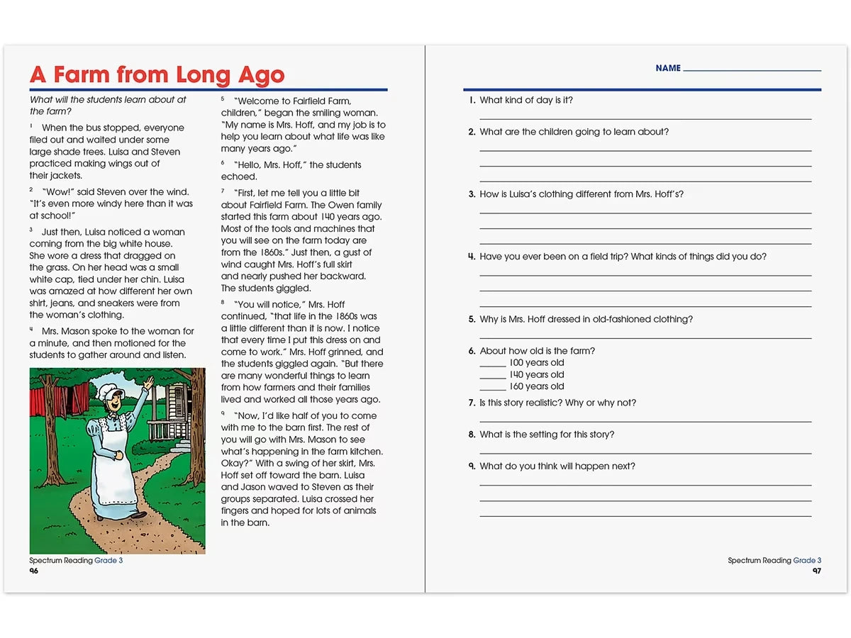 Spectrum® Reading Workbook - Gr. 3 - US 2513