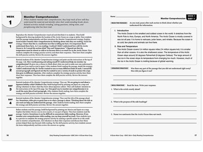 Daily Reading Comprehension Activities Workbook - Gr. 4 - US 5495