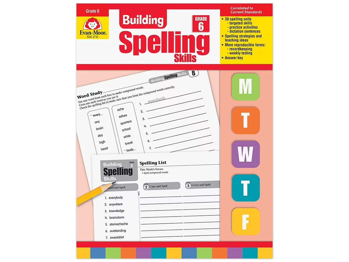 Building Spelling Skills Workbook - Gr. 6 - US 5880