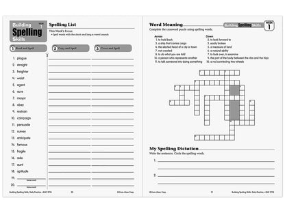 Building Spelling Skills Workbook - Gr. 6 - US 5880