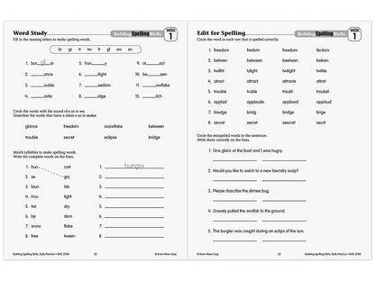 Building Spelling Skills Workbook - Gr. 4 - US 3534