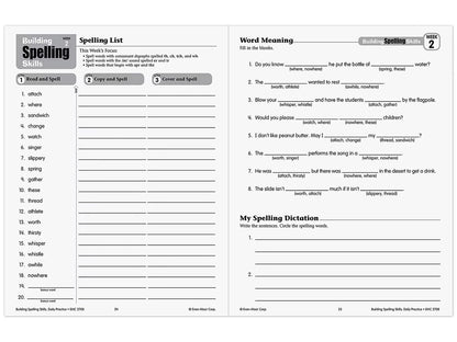 Building Spelling Skills Workbook - Gr. 4 - US 3534