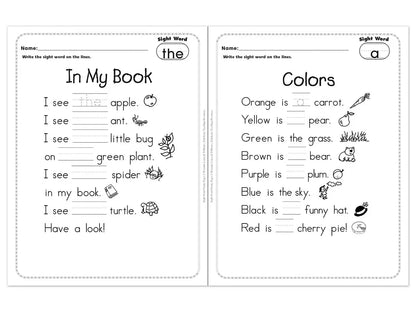 Sight-Word Poetry Workbook - US 4964