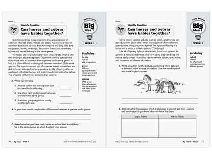 Daily Science Reproducible Activities Workbook - Gr. 6 - US 6330