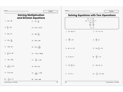 The 100+ Series™ Pre-Algebra Workbook - US 9823