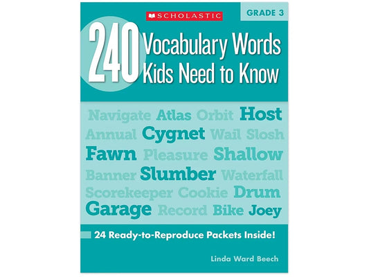 240 Words Kids Need to Know Workbook - Gr. 3 - US 3697