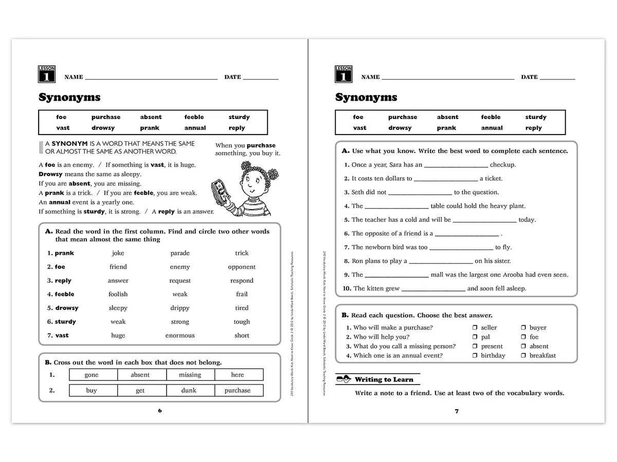 240 Words Kids Need to Know Workbook - Gr. 3 - US 3697