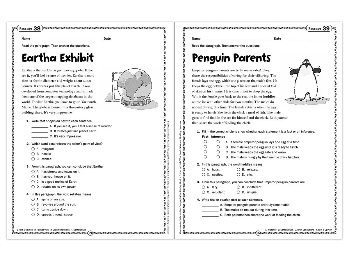 Comprehension Skills Workbook - Gr. 5 - US 2558