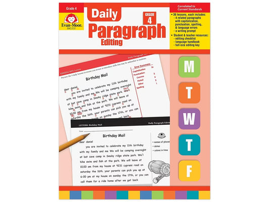 Daily Paragraph Editing Workbook - Gr. 4 - US 7031