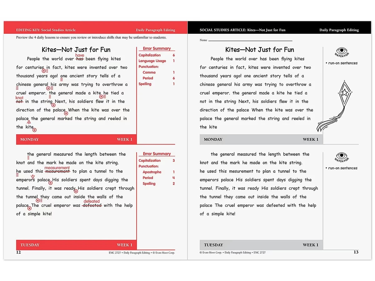 Daily Paragraph Editing Workbook - Gr. 4 - US 7031