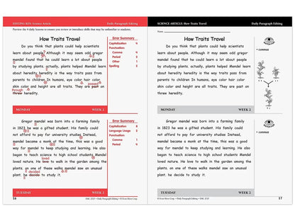 Daily Paragraph Editing Workbook - Gr. 4 - US 7031