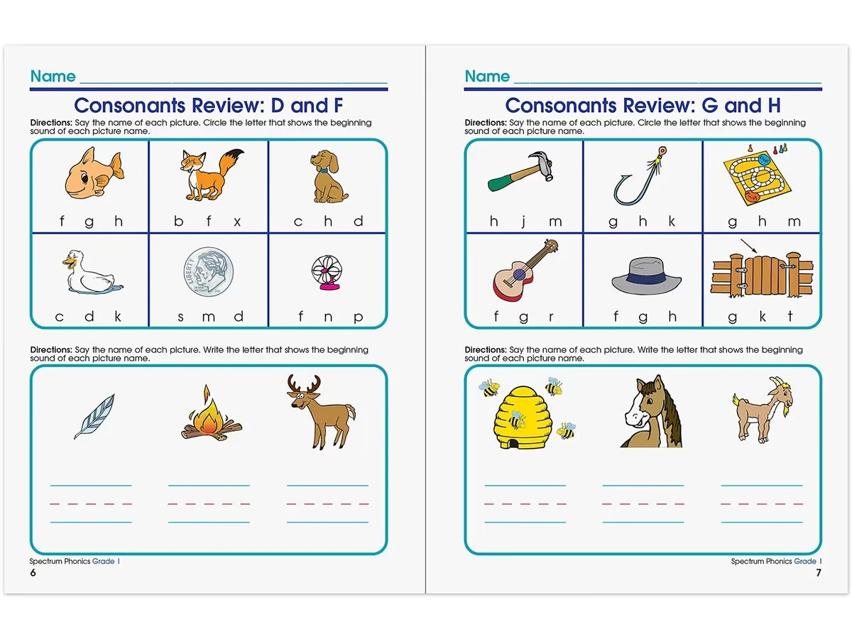 Spectrum® Phonics Workbook - Gr. 1 - US 5907