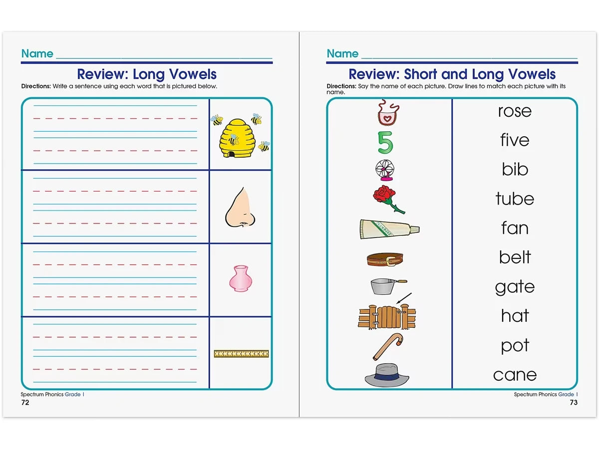 Spectrum® Phonics Workbook - Gr. 1 - US 5907