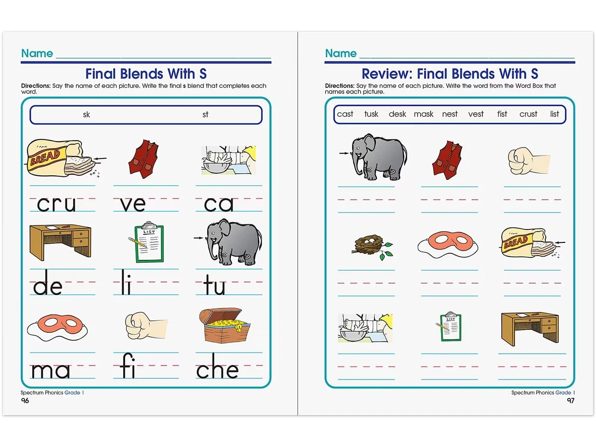 Spectrum® Phonics Workbook - Gr. 1 - US 5907