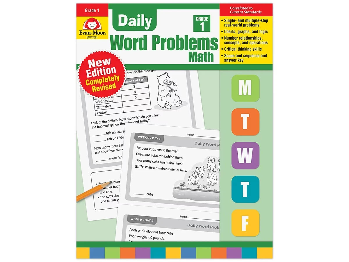 Daily Word Problems Workbook - Gr. 1 - US 1461