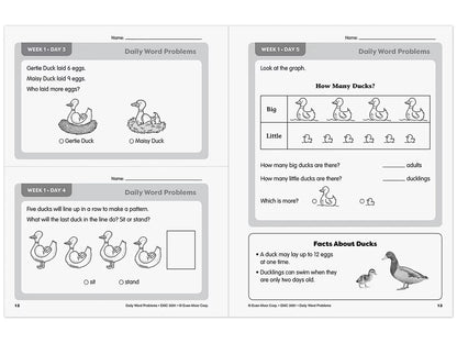 Daily Word Problems Workbook - Gr. 1 - US 1461
