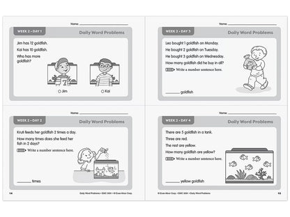 Daily Word Problems Workbook - Gr. 1 - US 1461