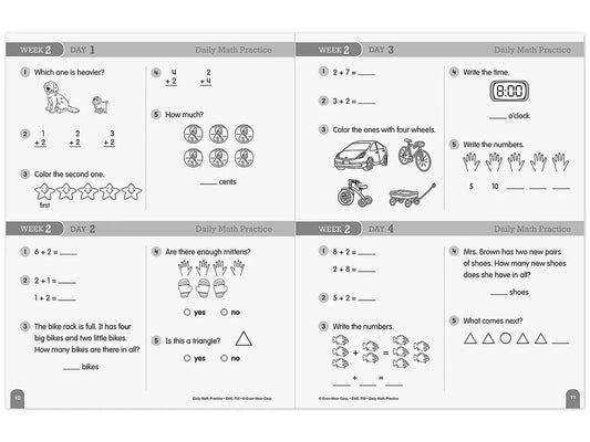 Daily Math Practice Workbook - Gr. 1 - US 2429