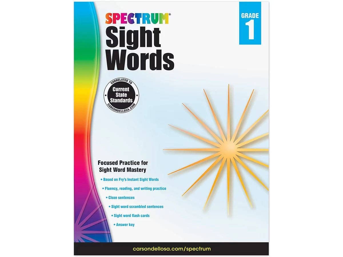 Spectrum® Sight-Words Workbook - Gr. 1 - US 7581