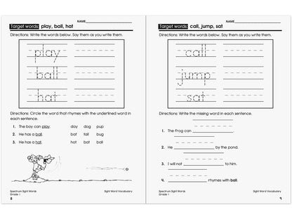 Spectrum® Sight-Words Workbook - Gr. 1 - US 7581