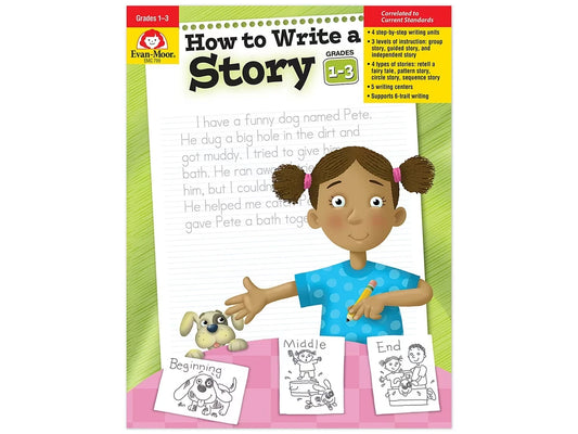 How to Write a Story Workbook - Gr. 1-3 - US 3699