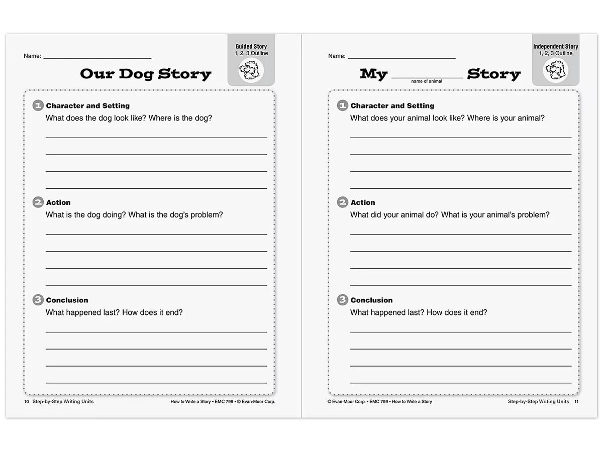 How to Write a Story Workbook - Gr. 1-3 - US 3699