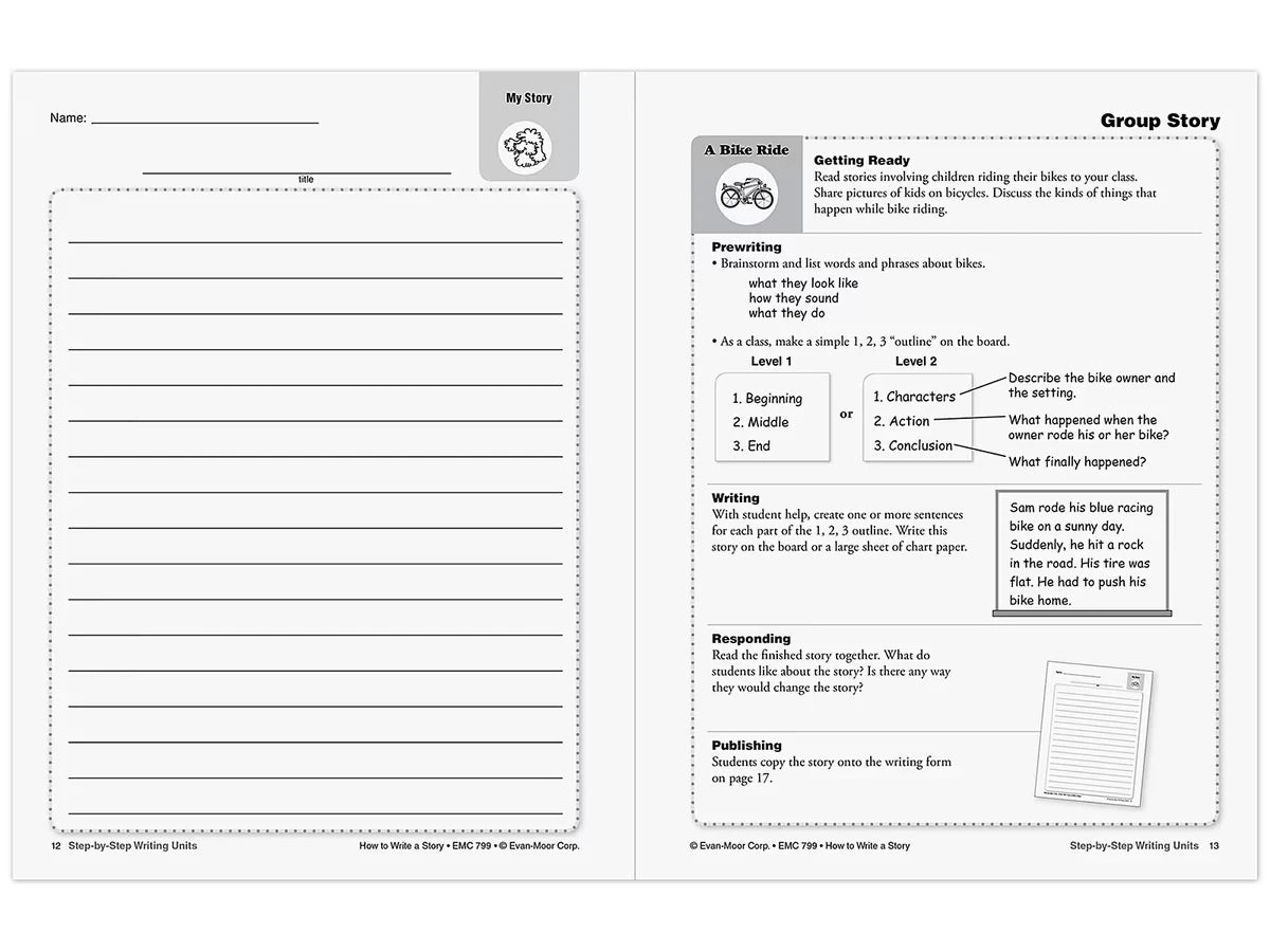 How to Write a Story Workbook - Gr. 1-3 - US 3699