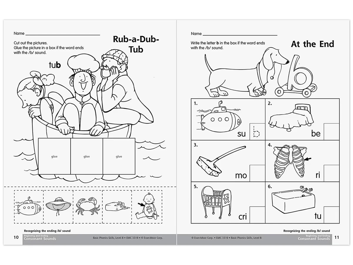 Basic Phonics Skills Workbook - K-Gr. 1 - US 7797